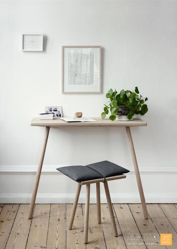 میز و صندلی چوبی به سبک قدیمی