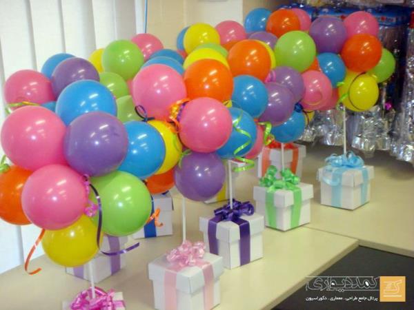 10| تزئین جشن تولد و مهمانی با بادکنک