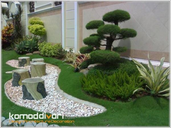 5| طراحی حیاط خلوت و باغچه