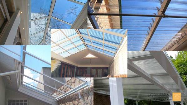 سقف پاسیو حیاط خلوت سقف نورگیر حبابی پوشش سقف استخر با قیمت و مشخصات