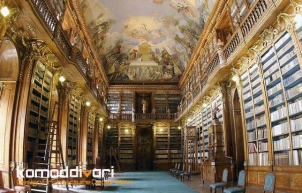هنر معماری در باشکوه ترین کتابخانه ها در پراگ 