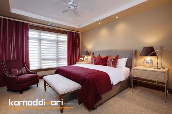 4| اتاق خواب مدرن با رنگ مارسالا