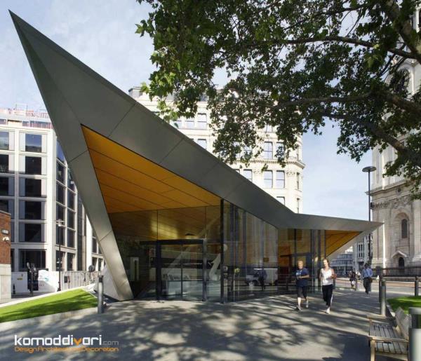 طراحی نمای بیرونی مرکز اطلاعات شهر لندن