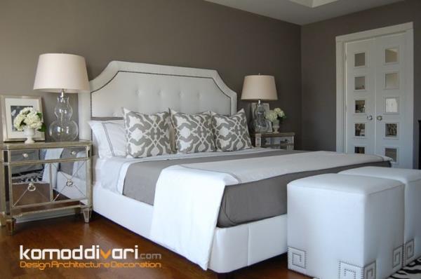 ایده رنگ خاکستری برای اتاق خواب