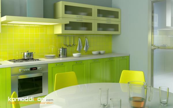 ایده دکوراسیون سبز برای آشپزخانه