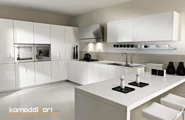 ایده کابینت سفید برای آشپزخانه