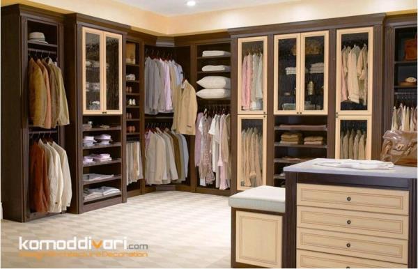 ایده طراحی اتاق لباس بزرگ