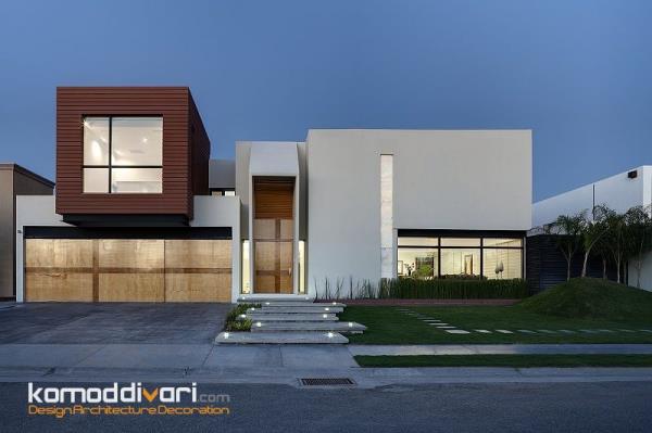 طراحی مدرن نمای خارجی ویلا