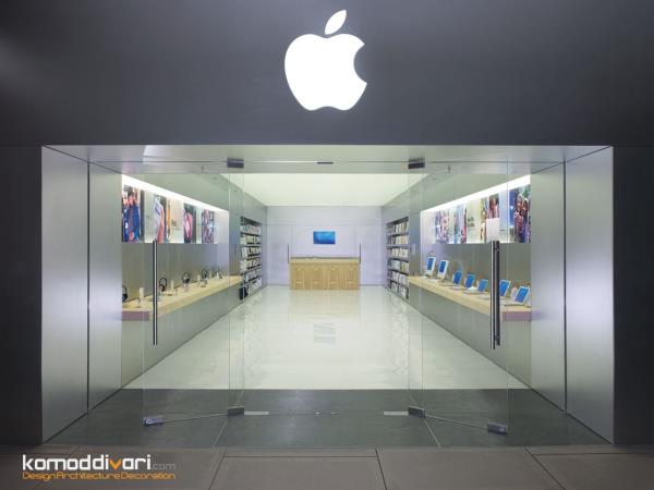 دکوراسیون فروشگاه اپل (برندشاپ اپل)